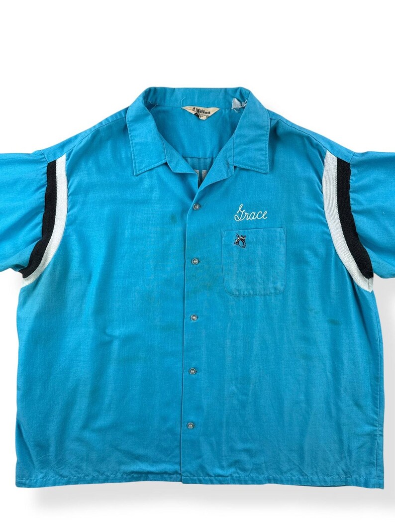 Vintage Big Grace Bowling Shirt SZ XXXL image 3