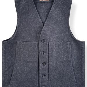 Filson Charcoal Mackinaw-vest 2e MT.M afbeelding 3
