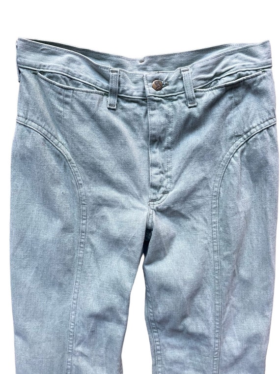 Vintage 1970s Lee Mint Green Moleskin Pants W33 Bar… Gem