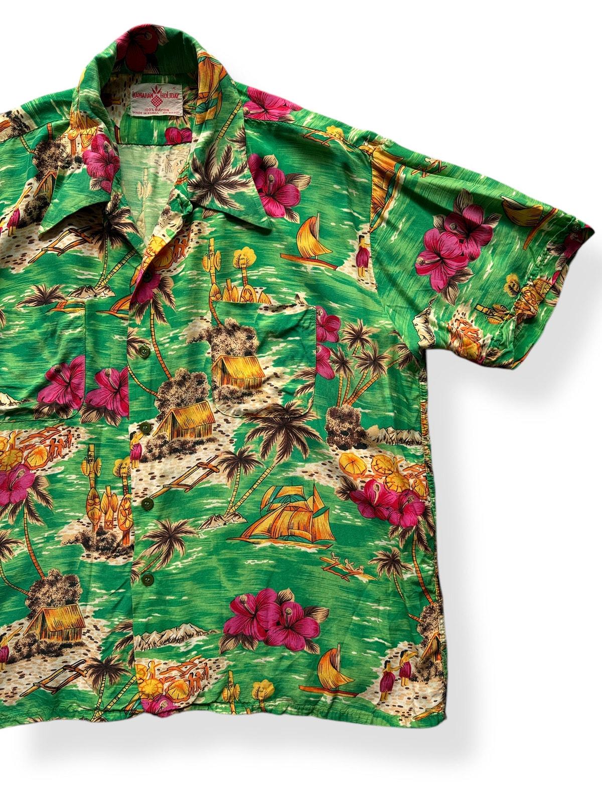 ヴィンテージ ハワイアン ホリデー アロハシャツ SZ XL 現状渡し