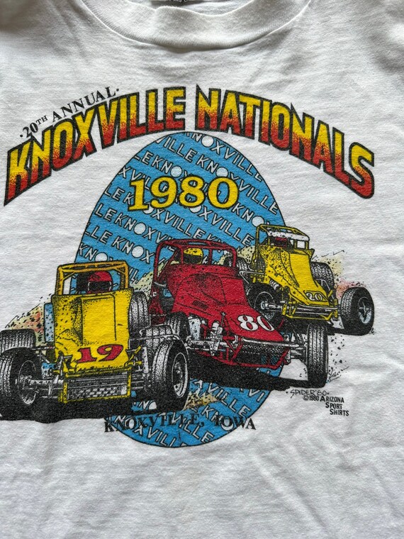 Vintage 1980 Knoxville Nationals Tee SZ L |  Vint… - image 3