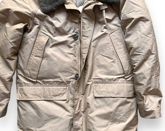 Doudoune Vintage Eddie Bauer Skyliner Années 60 - Fabriquée Aux USA - Taille M - Beige
