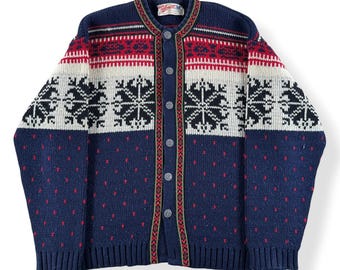 Cárdigan noruego vintage talla XL