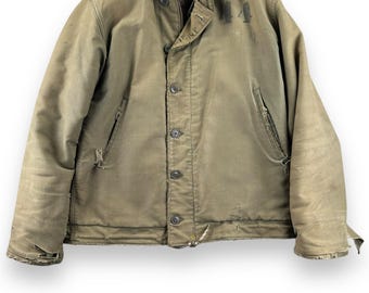 ヴィンテージ オリジナル アメリカ海軍 USN N-1 デッキ
