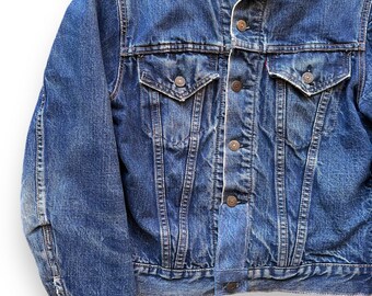Vintage Levi's Big E Blanket Lined 70505 Denim Jacket SZ 40