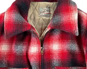 Vintage Weather Wise Outdoorsman Wool Jacket SZ L - Etsy