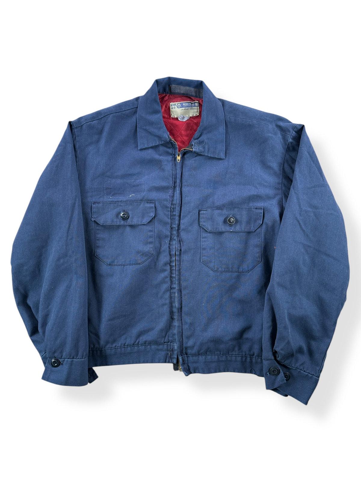 Vintage Blue Quilted Work Wear Gas Station Jacket SZ M - Etsy