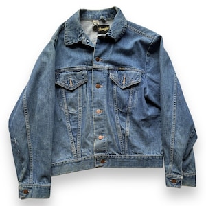 Vintage 70s Wrangler Denim Trucker Jacket SZ 42