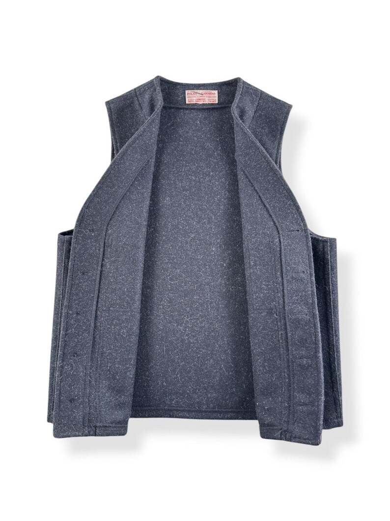 Filson Charcoal Mackinaw-vest 2e MT.M afbeelding 2