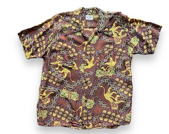 Vintage 80s 90s Unisex Ēsprit by Campus Button up Short Sleeve 