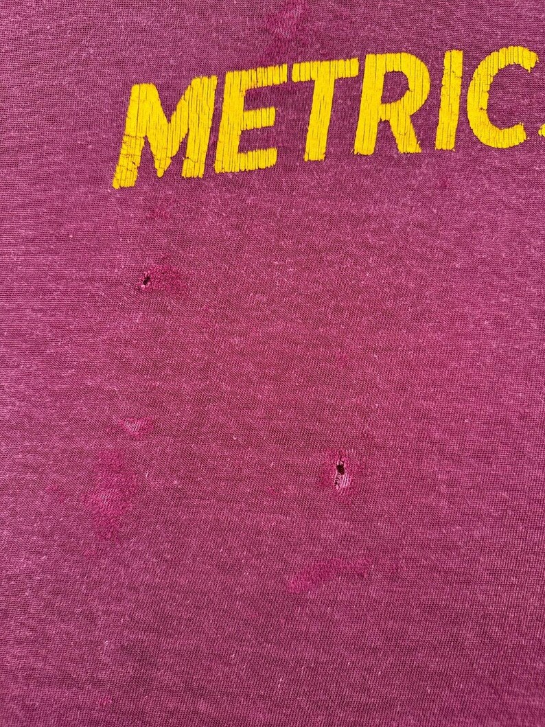 Vintage ISO Metrics Rayon/Cotton Blend Jersey SZ M image 5