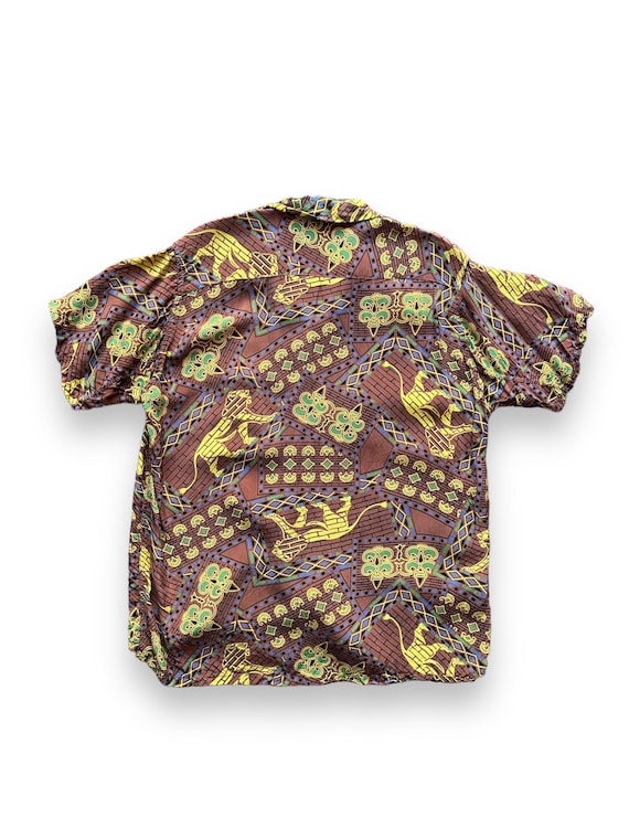 Vintage Paddle and Saddle Abstract Rayon Aloha Shirt SZ M - Etsy