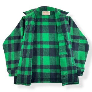 Vintage grön och svart Filson Union Made cruiserjacka SZ XL bild 2