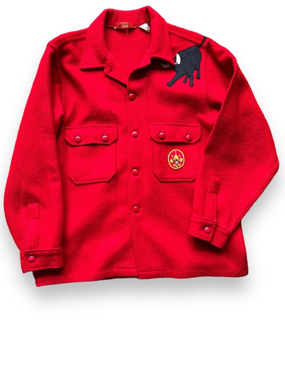 Boy scout green wool deals jacket