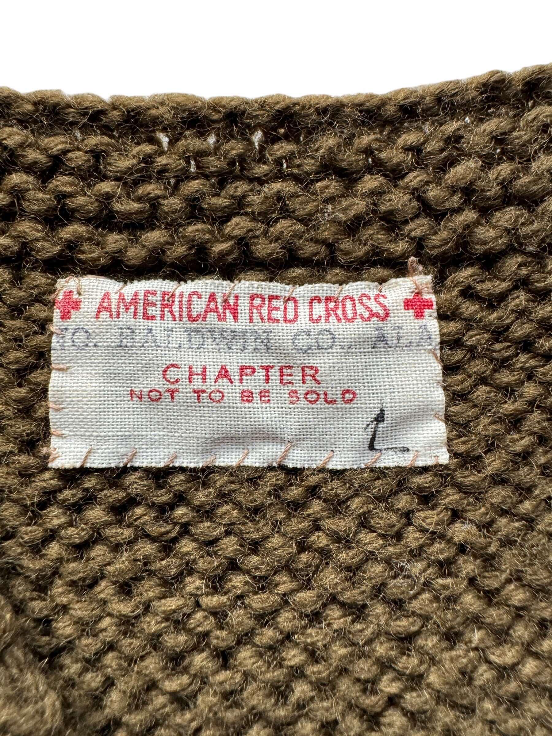 Vintage WWII Era Red Cross Knit Sweater Vest SZ M - Etsy