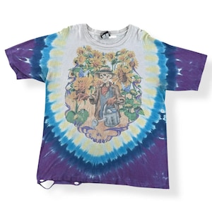 Vintage Grateful Dead Sunflower Skeleton Tee SZ XL