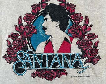 ヴィンテージ 1979 サンタナ ラグラン Tシャツ SZ M - Etsy 日本