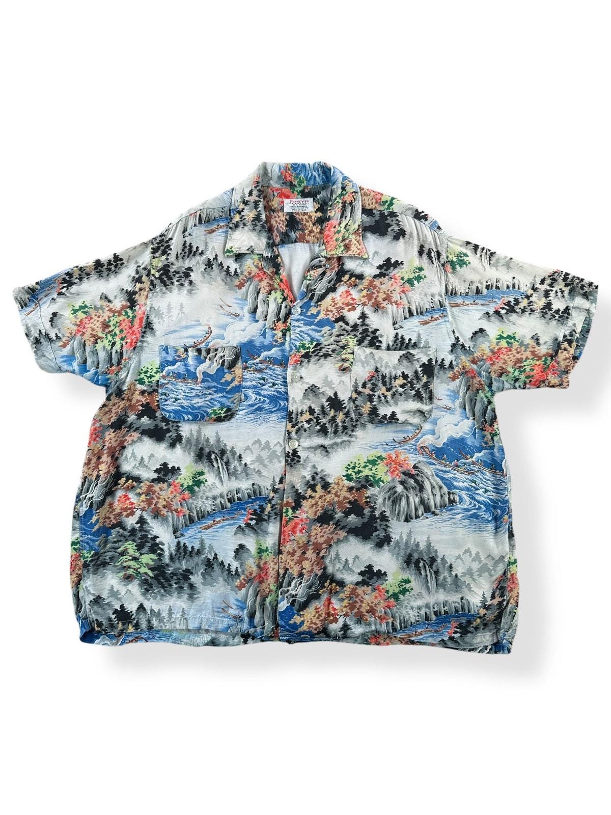 トップス 60s Penneys Aloha shirt Vintage Penney's Aloha Shirt SZ XL As-is - Etsy