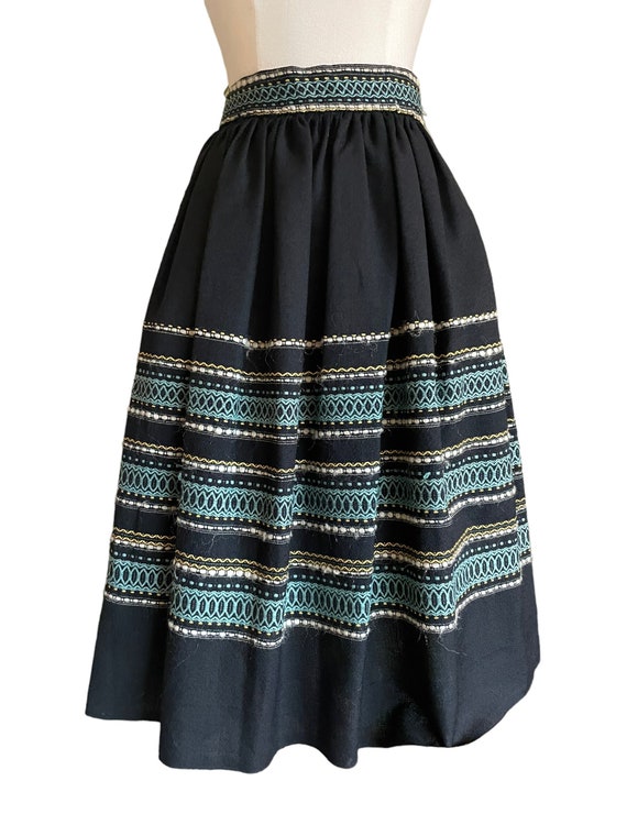 Vintage 1950s Embroidered Guatemalan Skirt | Barn 