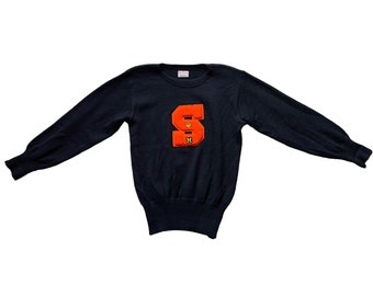 Vintage 1940s Sand Knit "S" Basketball Varsity Sweater | Barn Owl Sweaters | Seattle Vintage Collegiate Sweaters