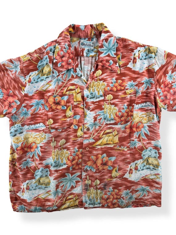 ヴィンテージ リペア Kmart レーヨン アロハシャツ SZ XL - Etsy 日本