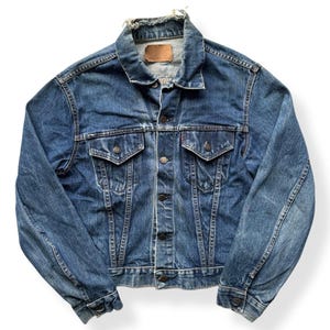 Vintage Big "E" Levis Type III Denim Trucker Jacket SZ 44 as-is