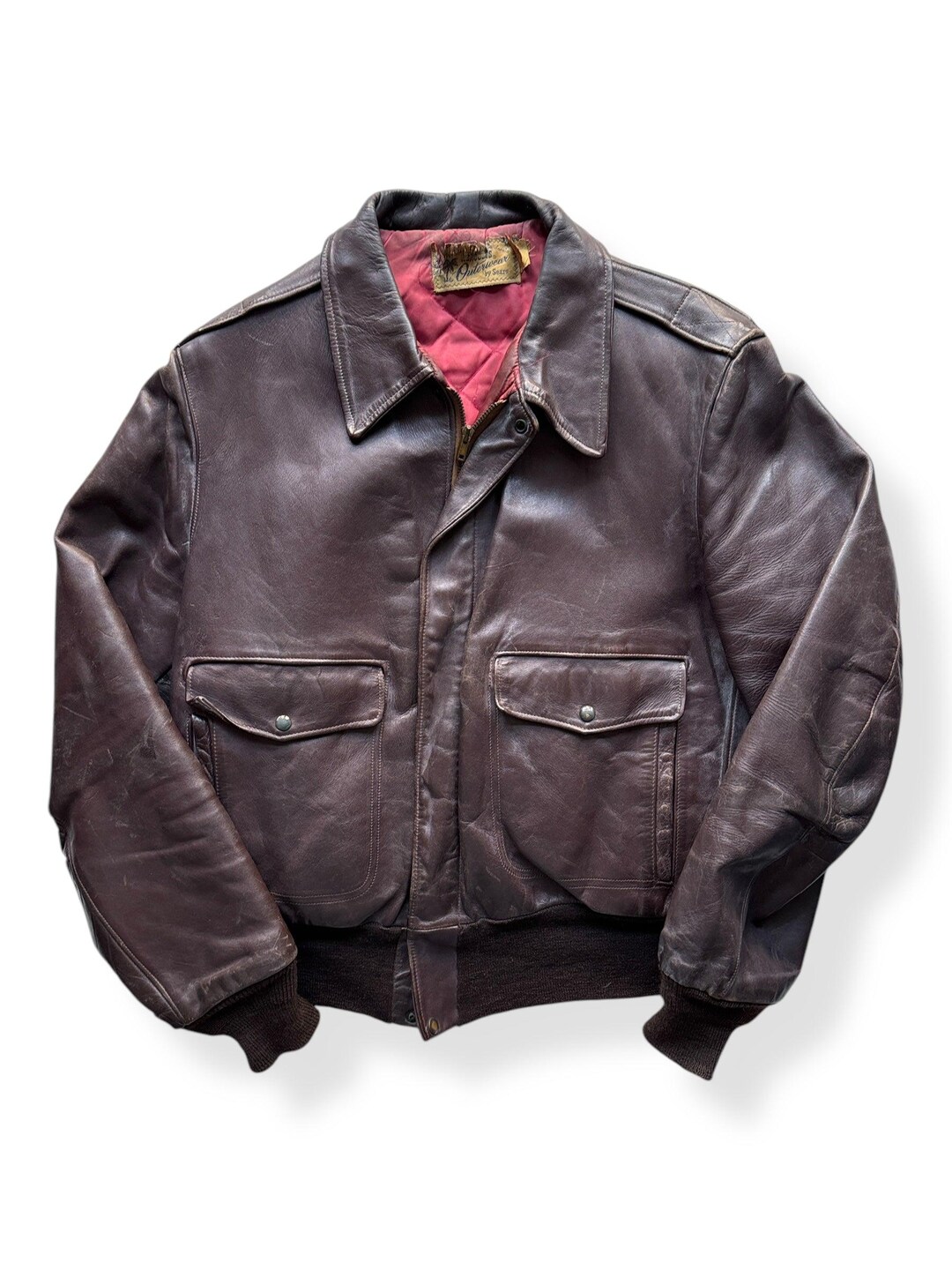 ジャケット・アウター VINTAGE 50's HERCULES by SEARS OUTERWEAR VTG 50S MEN L SEARS HERCULES OUTERWEAR HORSEHIDE LEATHER
