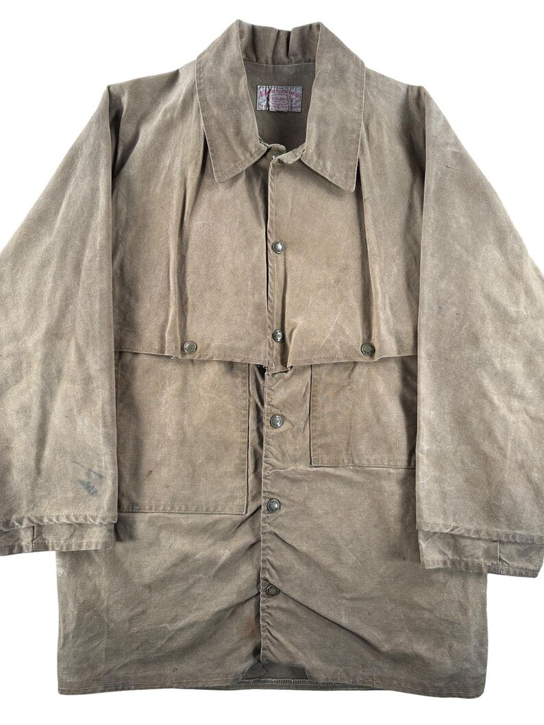 Vintage Filson Tin Cloth Jacket SZ M image 3