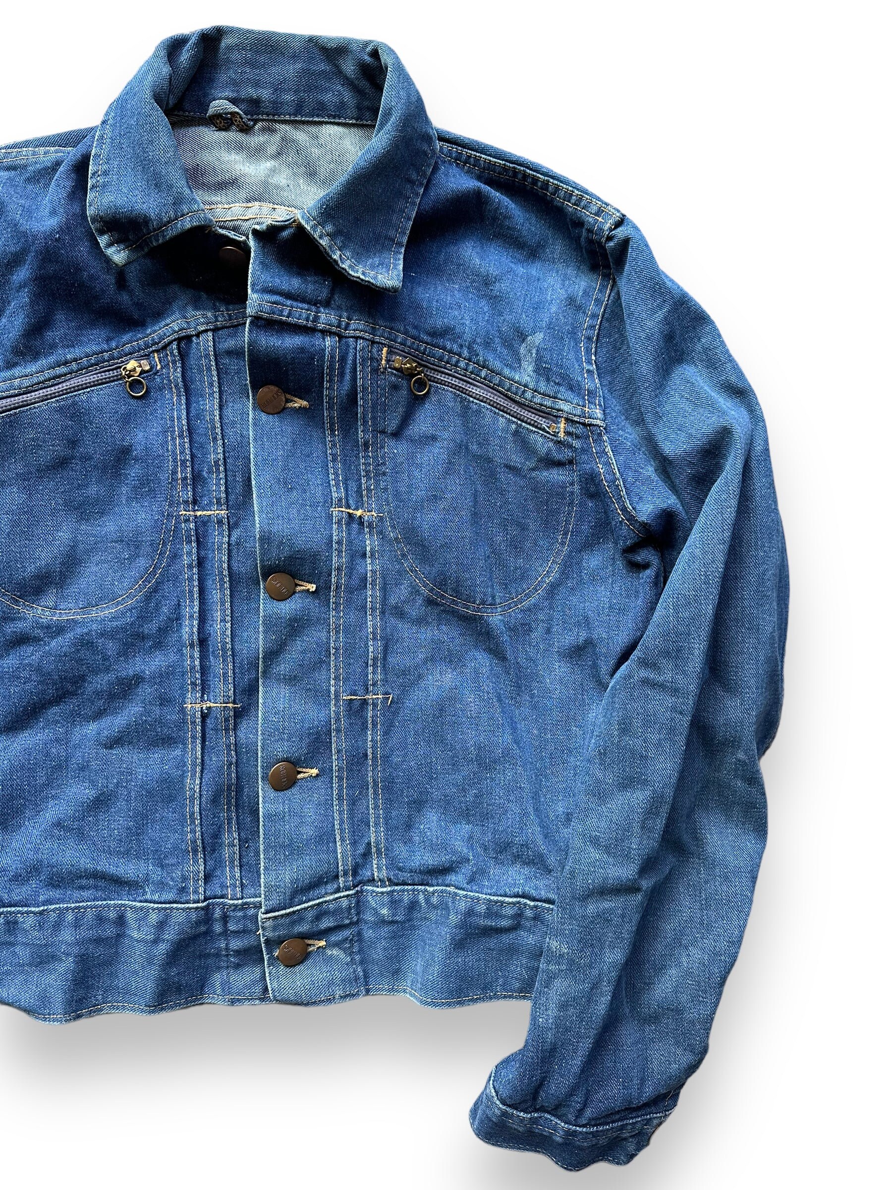BACKS　バックス　デニム　ジャケット　パッチワーク Vintage Roebucks Selvedge Denim Jacket SZ S | Vintage Jean