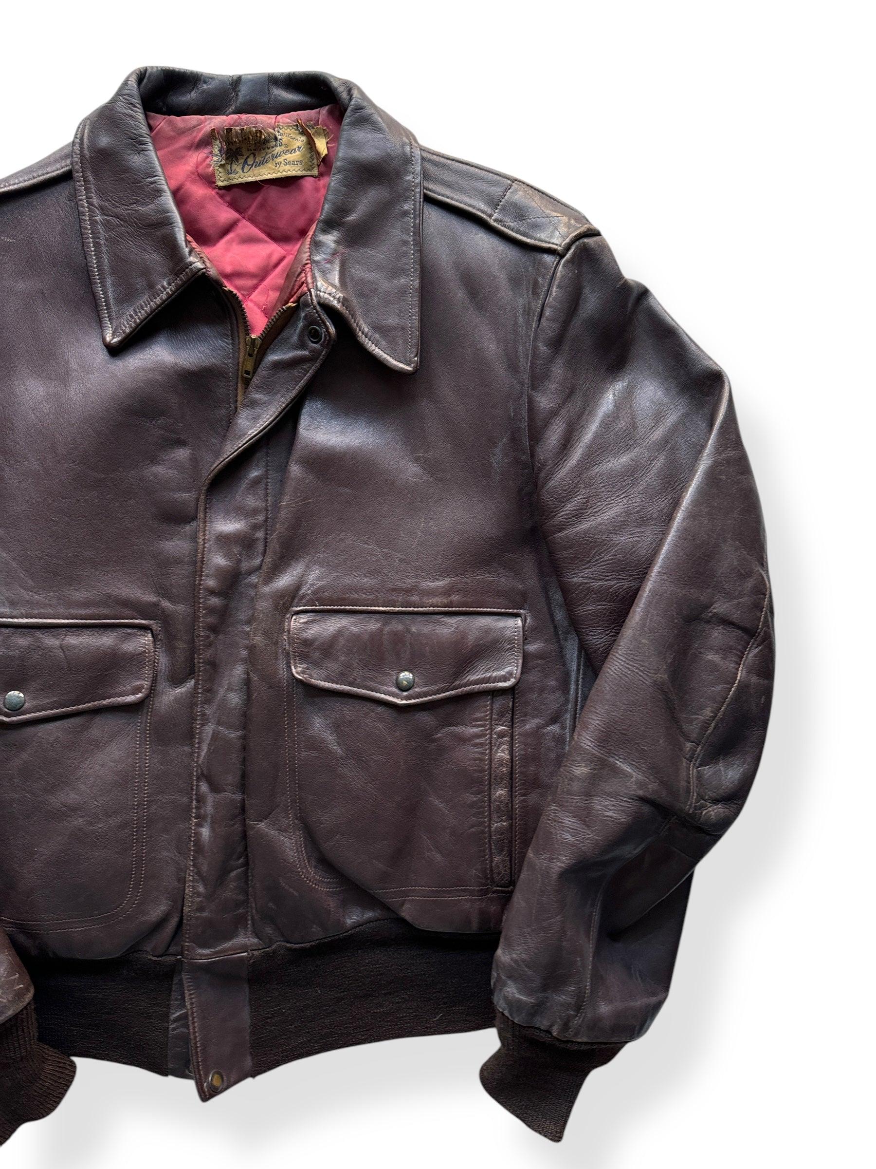Vintage Sears Hercules Horsehide A-1 Style Leather Jacket SZ