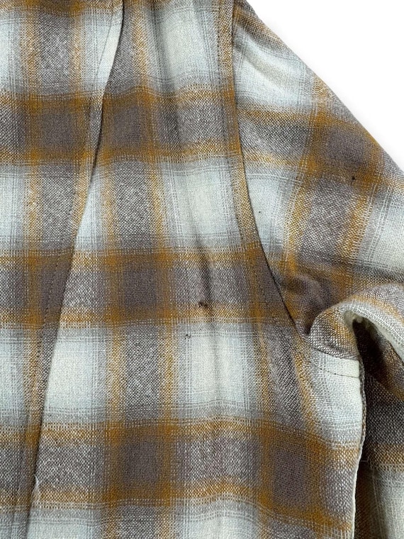 Vintage Pendleton Beige Shadowplaid Pearlsnap Fla… - image 8