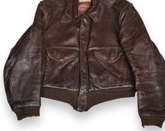 Vintage Penney&#39;s Horsehide Jacket SZ 42
