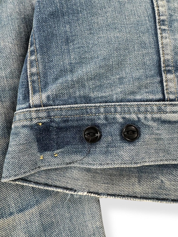 80s Lee 101-J Distressed Jacket SZ 44 Long - Etsy