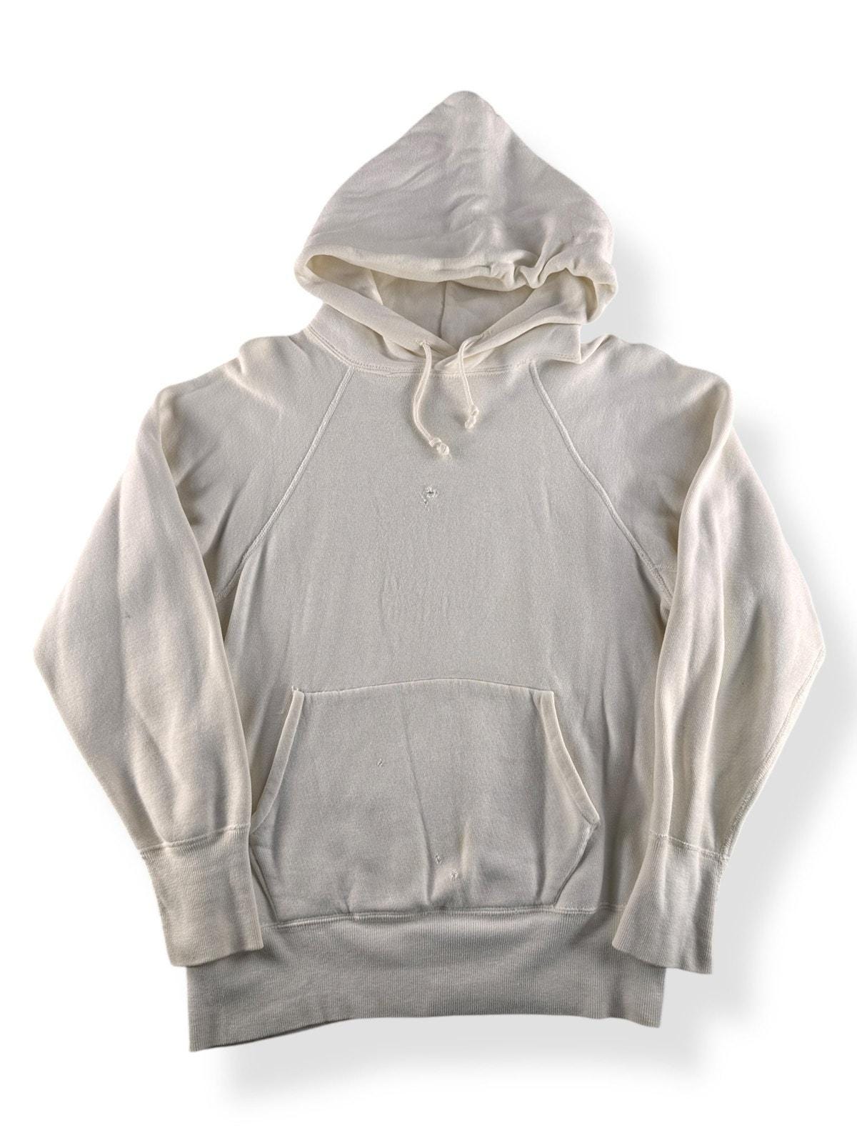 Vintage 60's Era White Hoodie SZ M - Etsy
