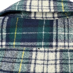 Vintage Grün Und Navy Pendleton Flanell GR.L Bild 7