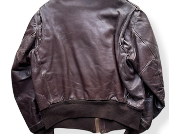 Vintage Sears Hercules Horsehide A-1 Style Leather Jacket SZ M