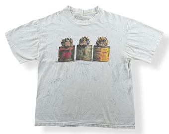 Vintage 90s Anne Geddes Tin Can Baby Photography T-shirt Size XL
