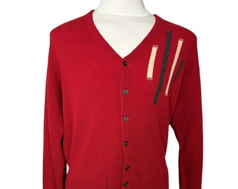 Vintage Hastings Red Wool Cardigan | Seattle Vintage Clothing | Barn Owl Vintage