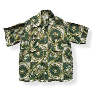 Vintage Holiday Aloha Shirt SZ L