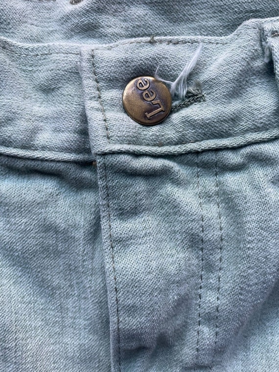 Vintage 1970s Lee Mint Green Moleskin Pants W33 Bar… Gem