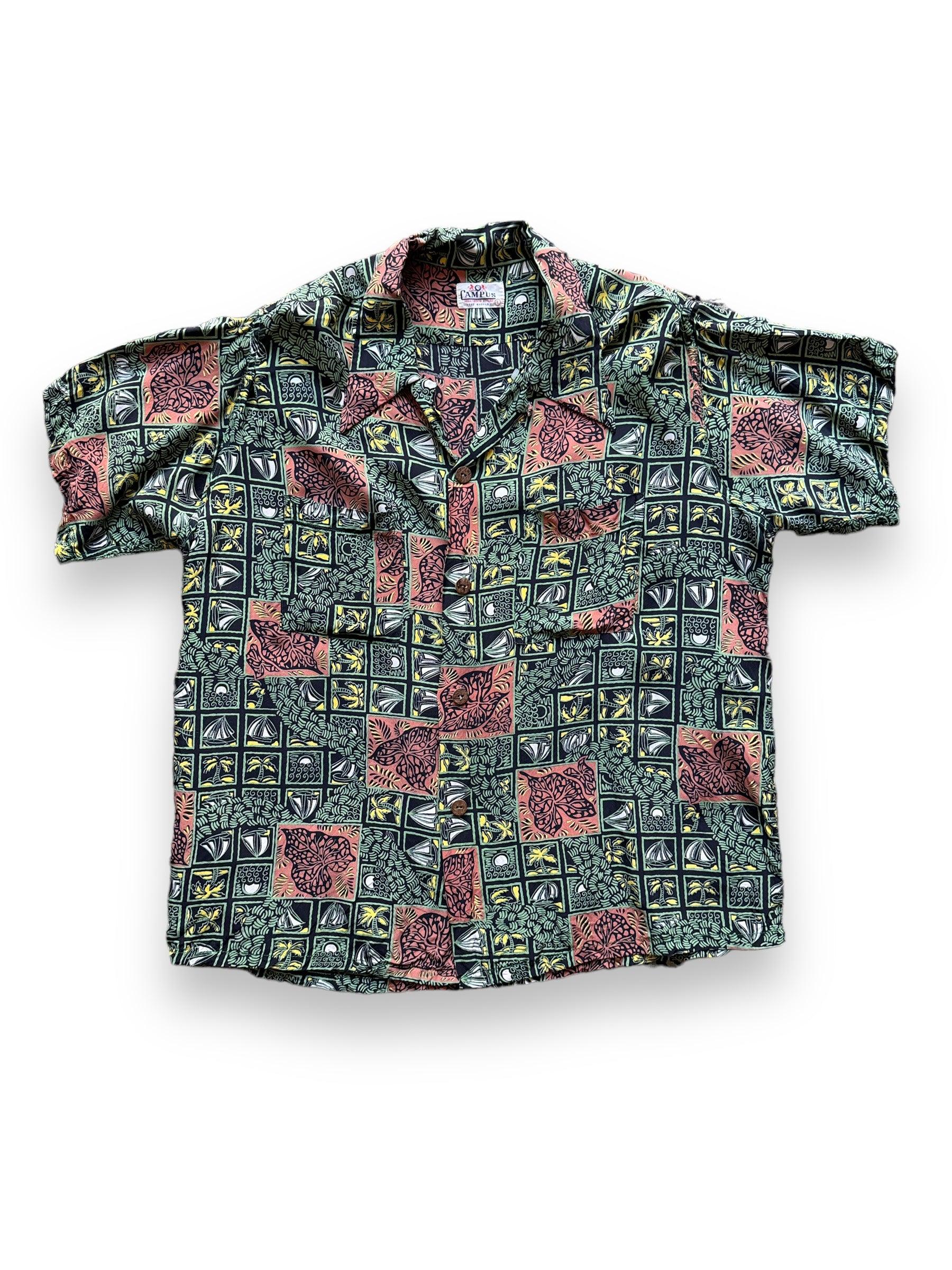 トップス Vintage CAMPUS L/S rayon shirt Vintage Campus Longsleeve Rayon Aloha Shirt SZ L – The Barn