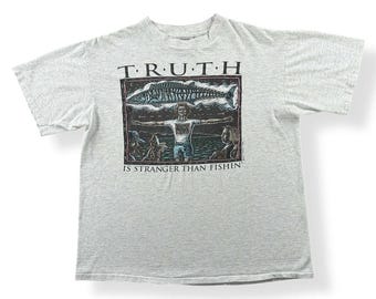 Large, 1996 Ray Troll Redneck T-shirt, Single Stitch, Oneita Tag