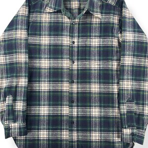 Vintage Grün Und Navy Pendleton Flanell GR.L Bild 2