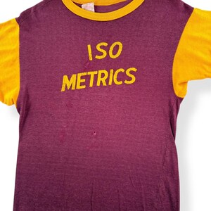 Vintage ISO Metrics Rayon/Cotton Blend Jersey SZ M image 2