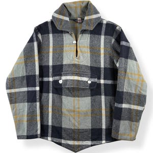 Vintage Woolrich Plaid Wool Pullover SZ M