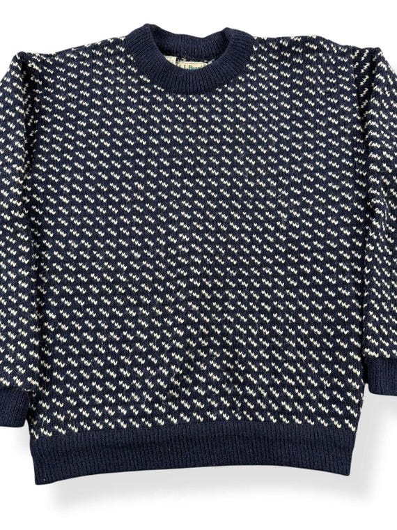Vintage L.L. Bean Norwegian Birdseye Sweater SZ M - Etsy