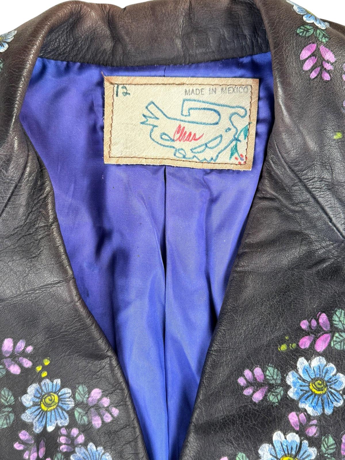 1970s Char Mexican Hand Painted Leather Jacket M-L - Etsy Canada