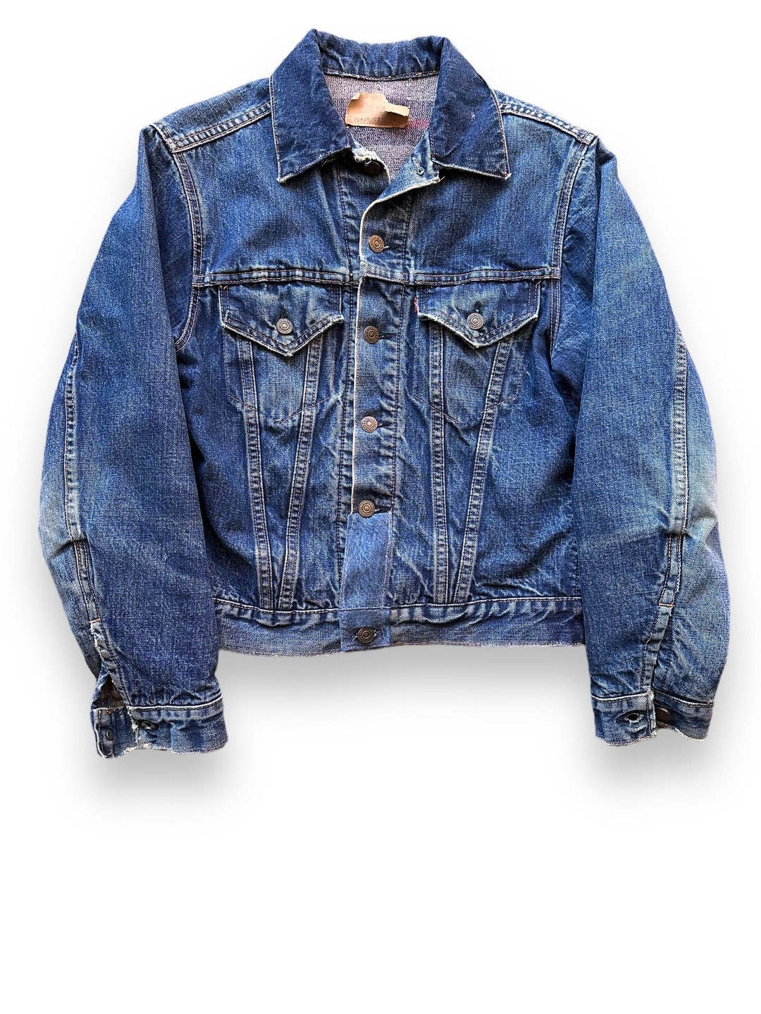 Vintage Levi's Big E Blanket Lined 70505 Denim Jacket SZ 40