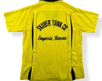 Vintage 1950s Bowling Shirt | 50s 