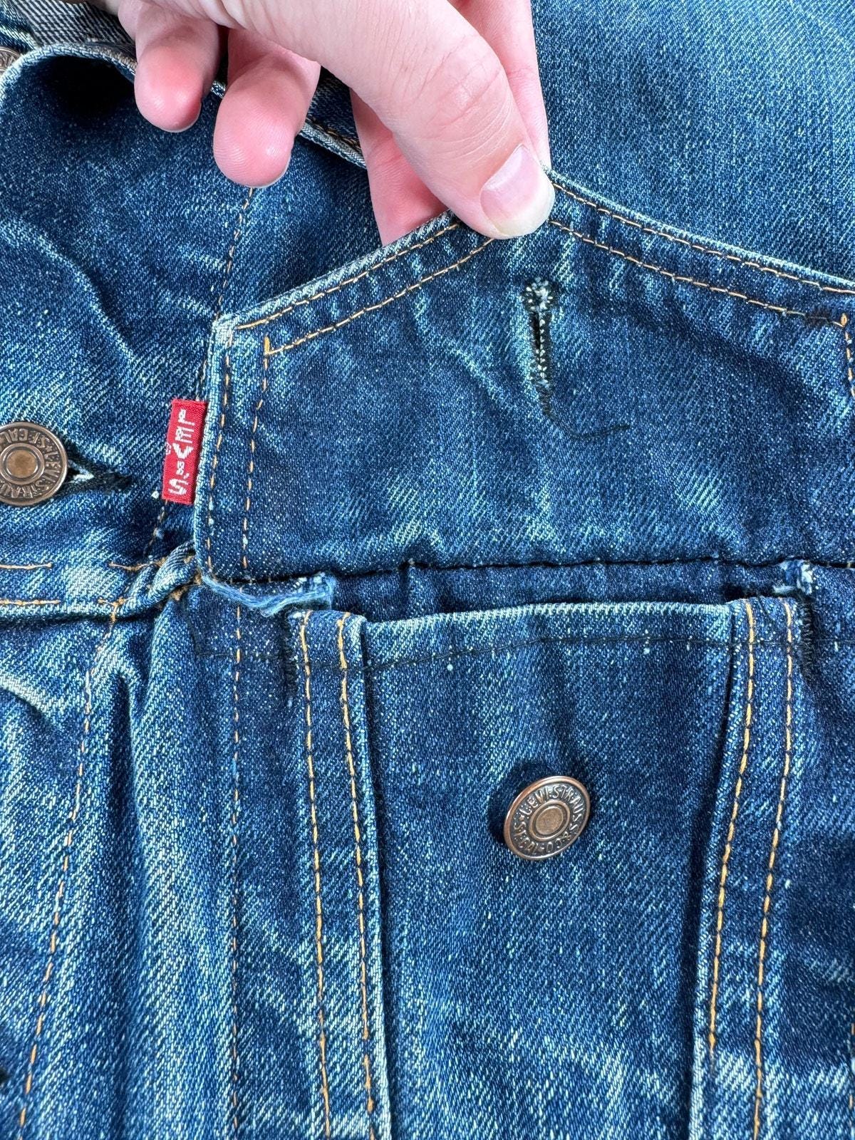 Vintage Big E Levis 70505 Jacket SZ 42 AS IS - Etsy